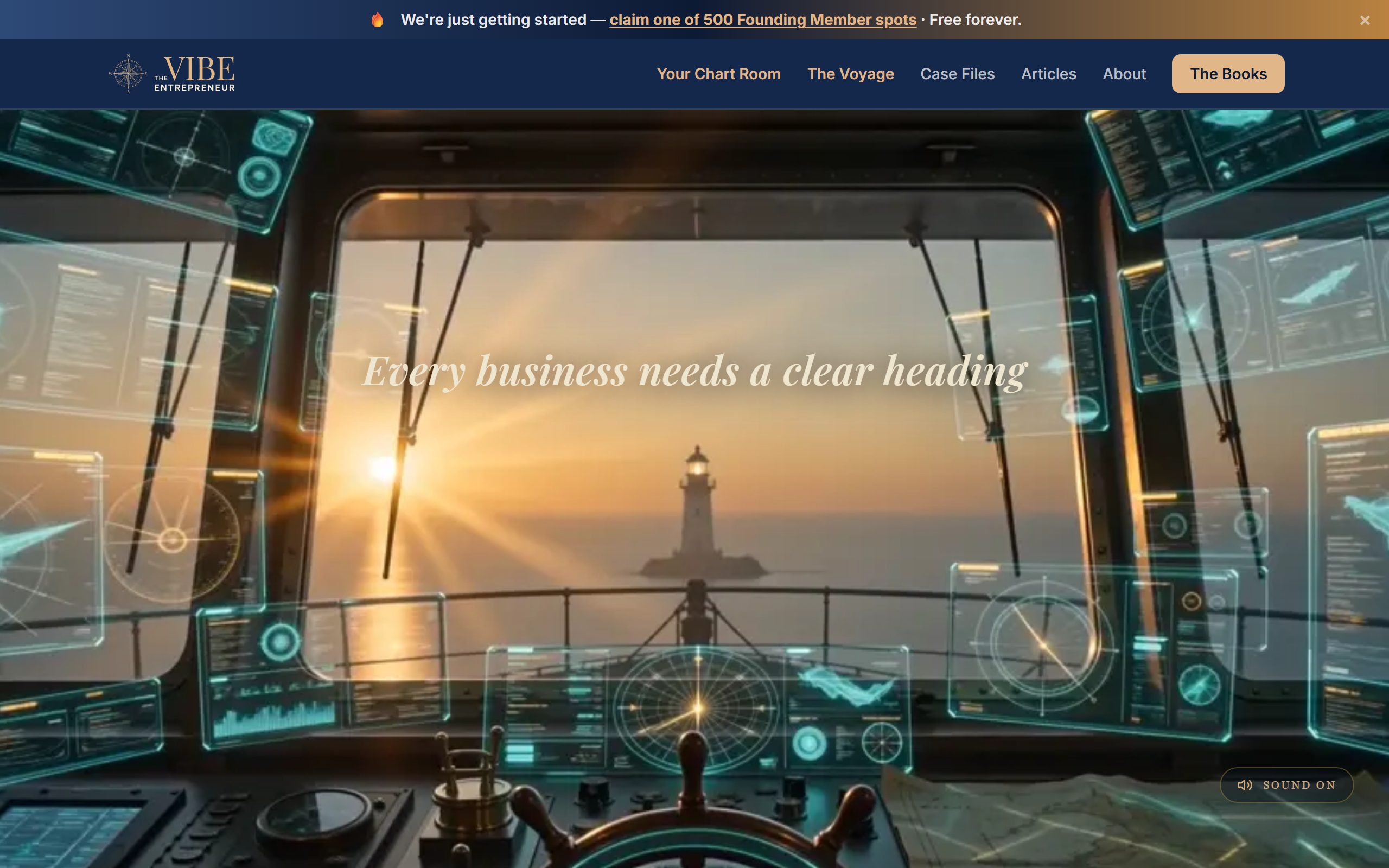 The Vibe Entrepreneur homepage